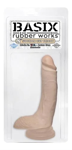 Basix 8 Inch Thicky Suction Cup- Flesh