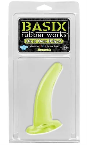 Basix Rubber Works His and Hers G-Spot - - Glow in the Dark