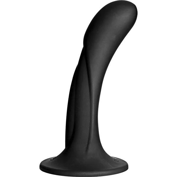 Doc Johnson Vac U Lock G Spot Silicone Dildo Black 6.5Inc