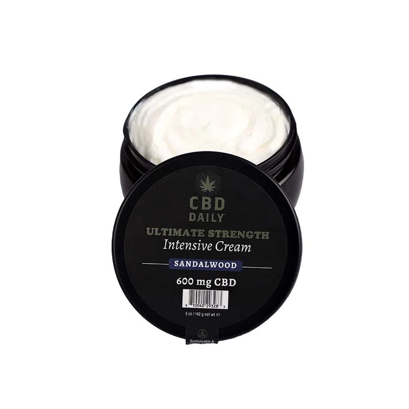 Earthly Body CBD Cream Sandalwood 5 oz.