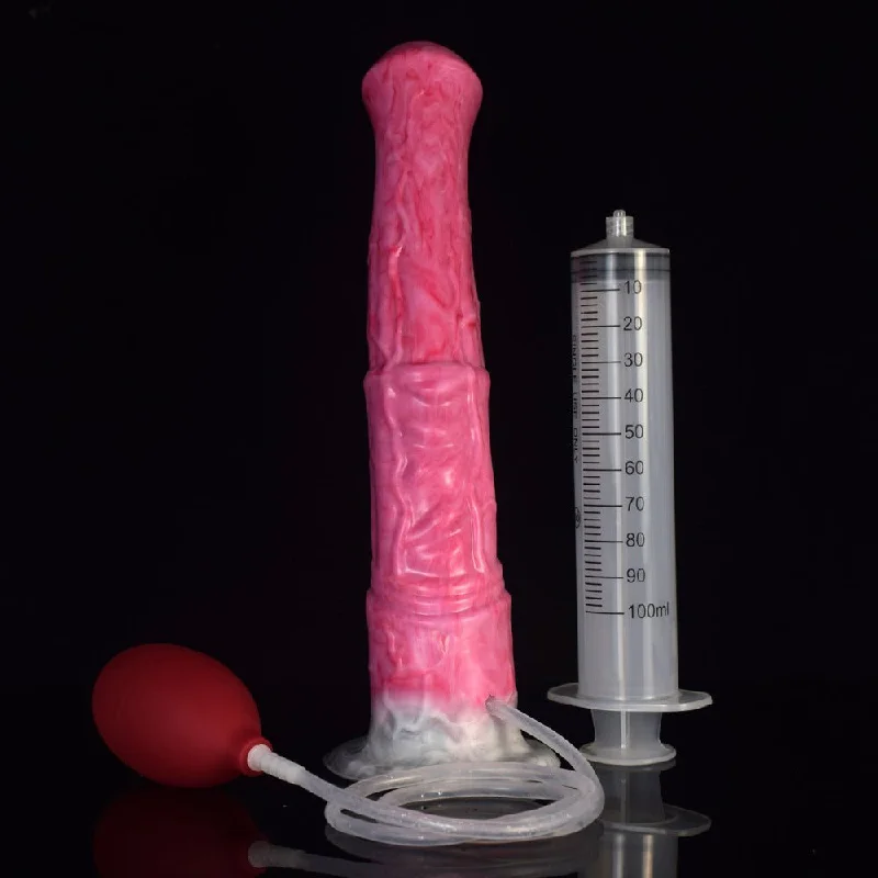 Ejaculating horse Dildo -Squirting anal plug