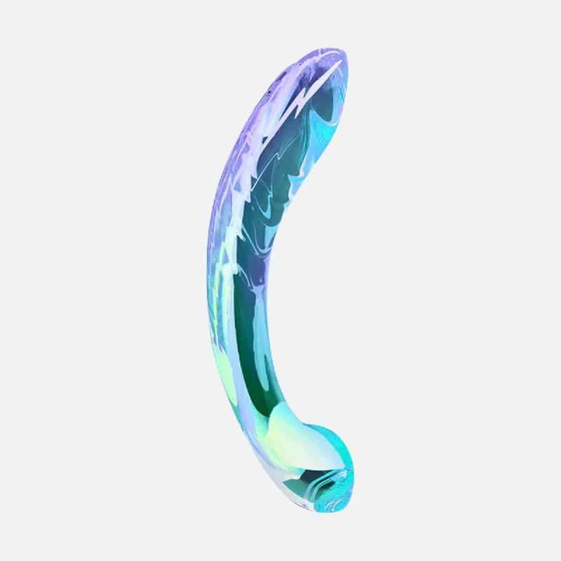 Kalii Glass G-spot Dildo - Teal