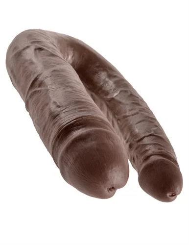 King Cock Double Trouble - Large - Brown