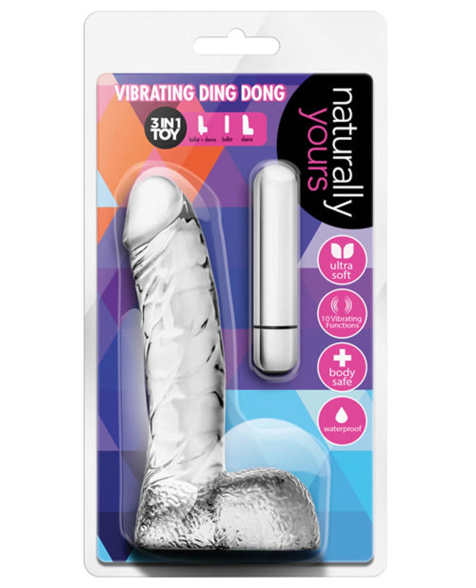 Blush Naturally Yours Vibrating Ding Dong-Dildo