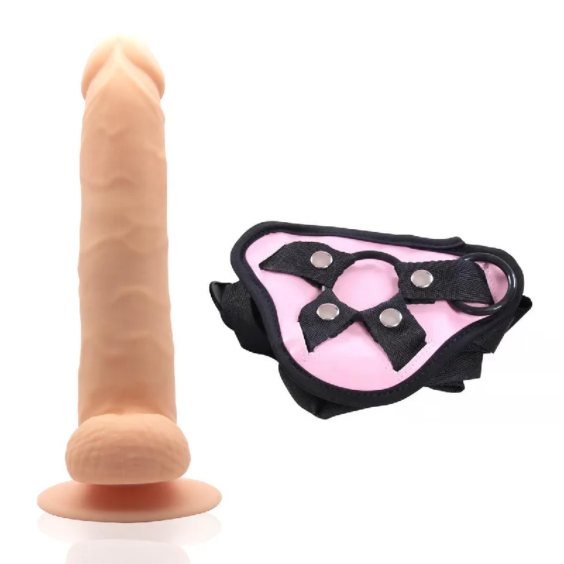 Neojoy - Daydream Realistic Dildo With Strap-On Dong - Flesh - 22.3cm - 8.8 inch