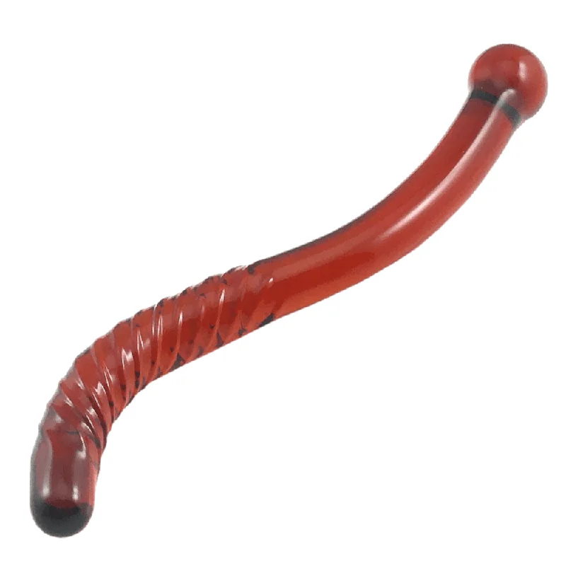 S|/|Shaped Glass Ice Dildo Double Ended |/| Sided Headed