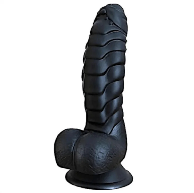 Scaly Dinosaur 6" Suction Cup Silicone Dildo Male With Testicles |/| Big Fat Lizard