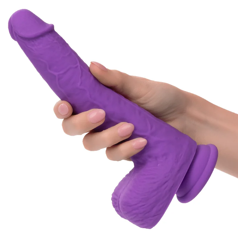 Silicone Stud Rumbling & Thrusting 9.5 Inch Pink Dildo