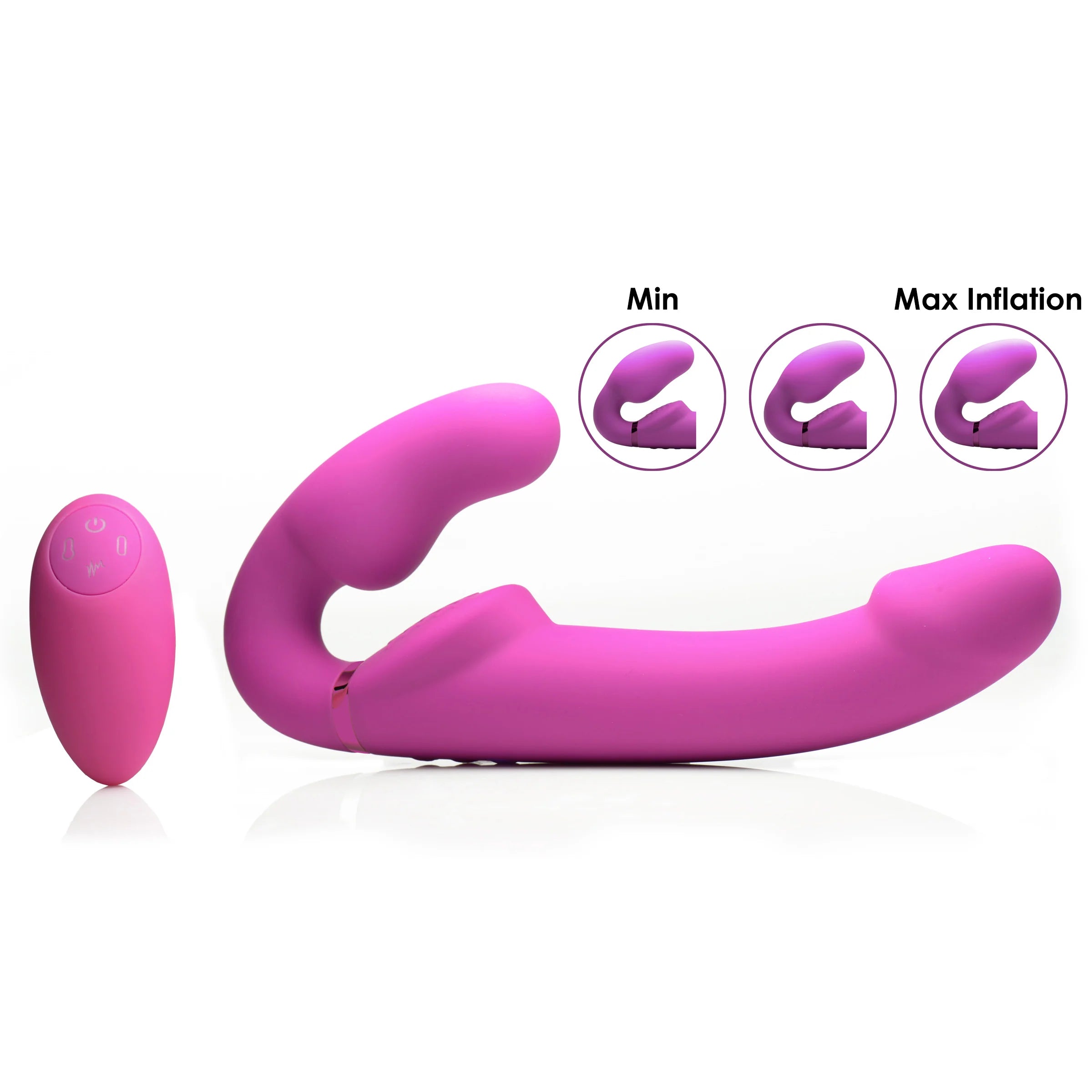 Strap U Evoke Vibrating Inflatable Strapless Strap-On