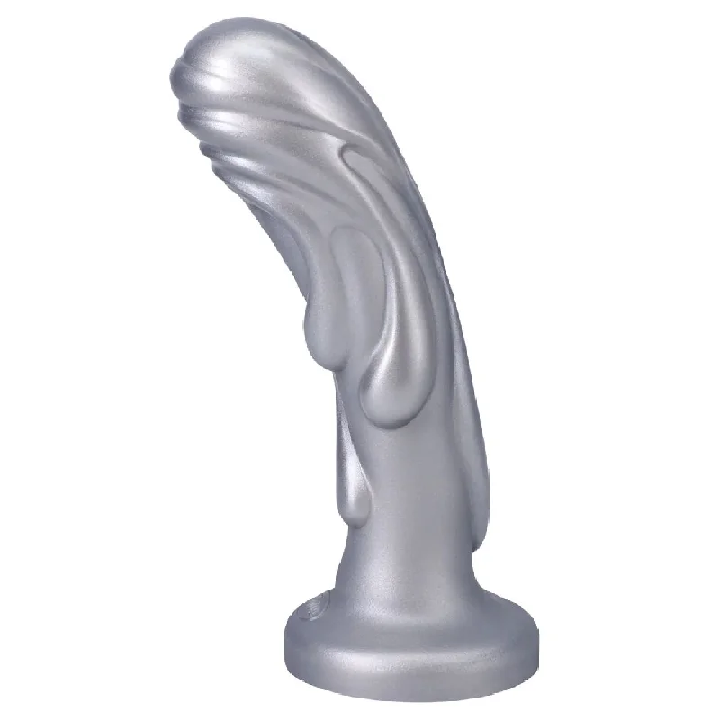 Tantus Magma 7" Silicone Fantasy Dildo - Silver