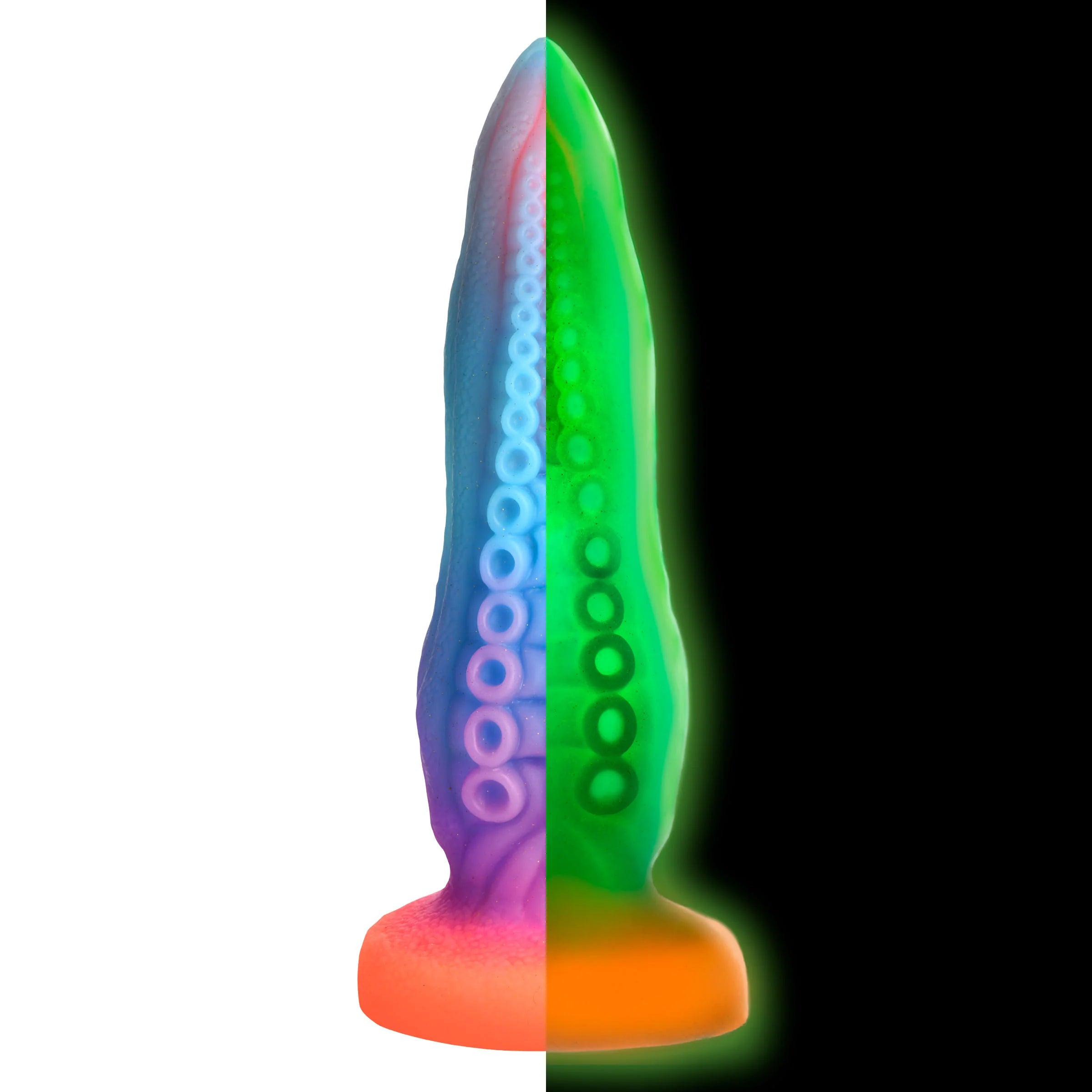 Thick Tentacle Glow-in-the-Dark Silicone Dildo