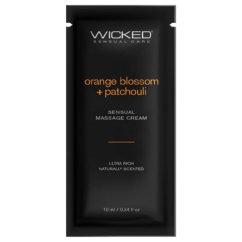 Wicked Sensual Care Orange Blossom & Patchouli Massage Cream  - .34 oz