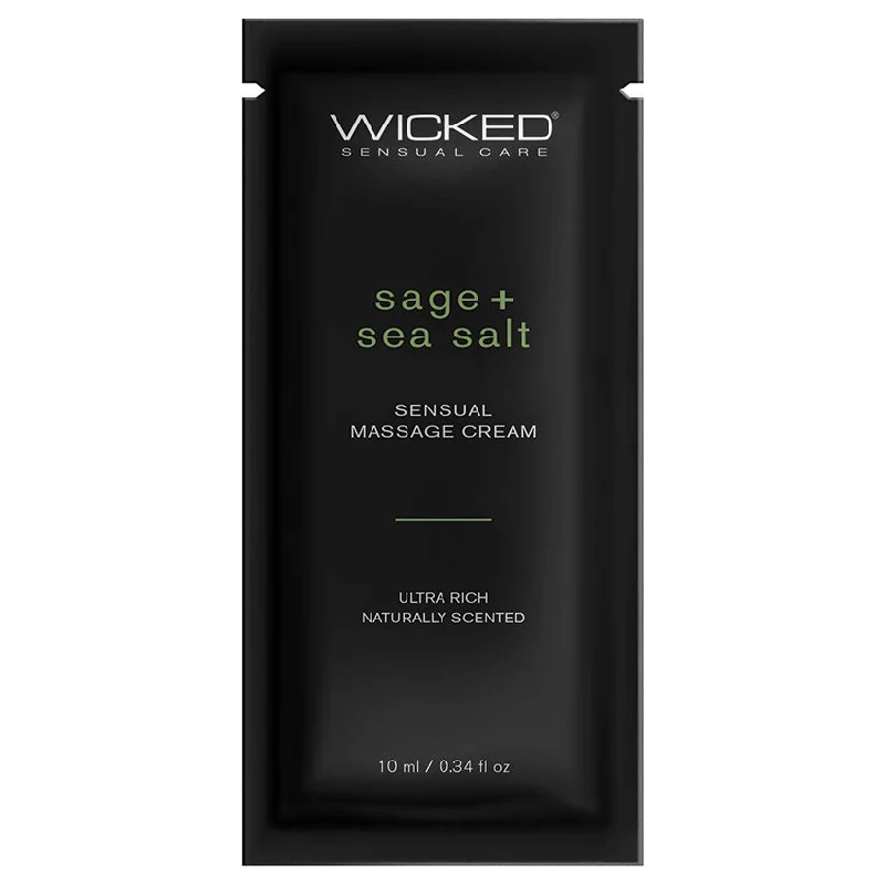 Wicked Sensual Care Sage & Sea Salt Massage Cream  - .34 oz