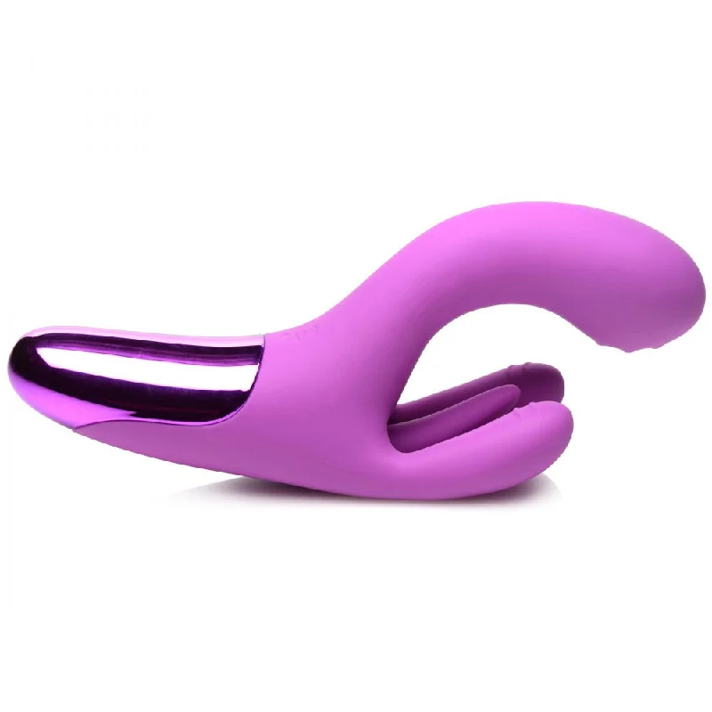 10X Triple Rabbit Silicone Vibrator