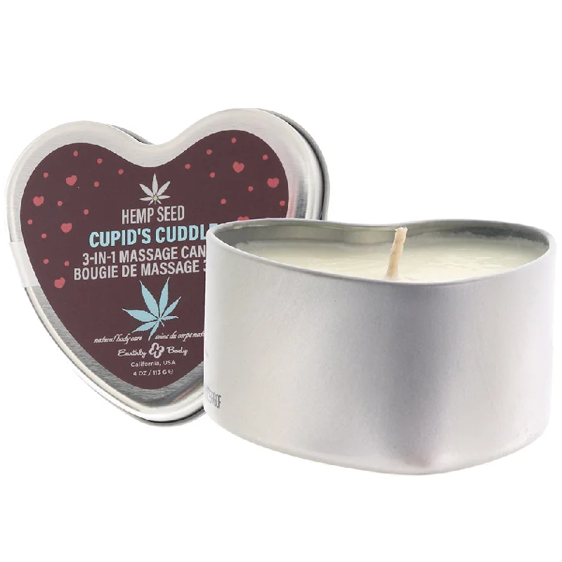 3-In-1 Massage Heart Candle 4oz in Cupid's Cuddle