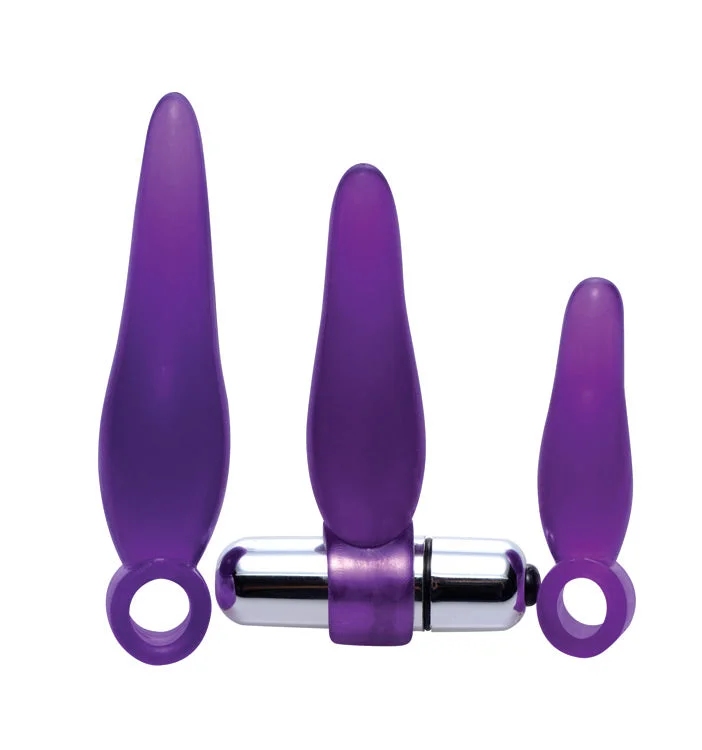 3 Piece Finger Rimmer Set with Vibrating Bullet