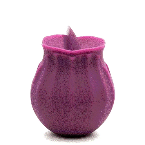 Bloomgasm Wild Violet 10X Silicone Clit Licking Stimulator (Purple)