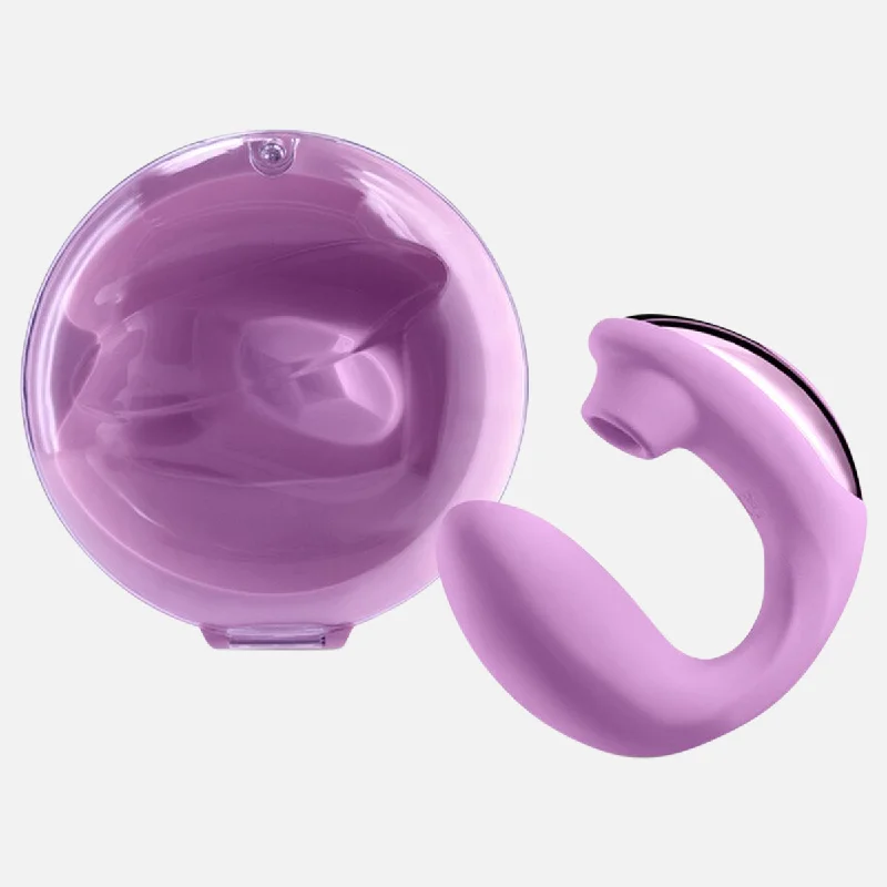 Desire Euphoria Dual ended Air Pulse and Suction Vibrator - Magenta