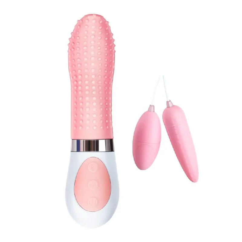 Tongue Dotted Vibrating Kegel Balls|/|Sucking Mouth Tounge