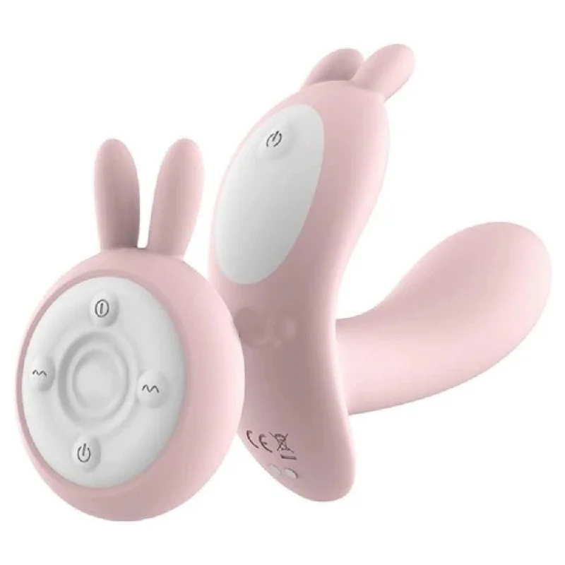 Naughty Discreet Bunny Vibrator Remote Quiet Underwear Wearable|/|Rabbit Tapping Ears