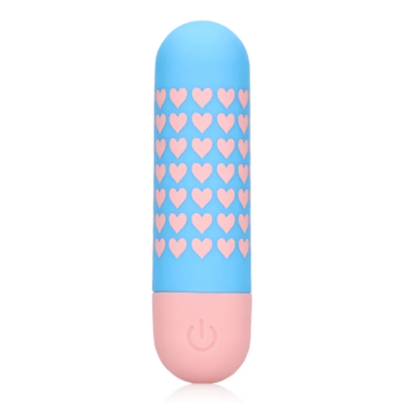 S-Line Heart To Get Bullet Vibrator Blue Pink