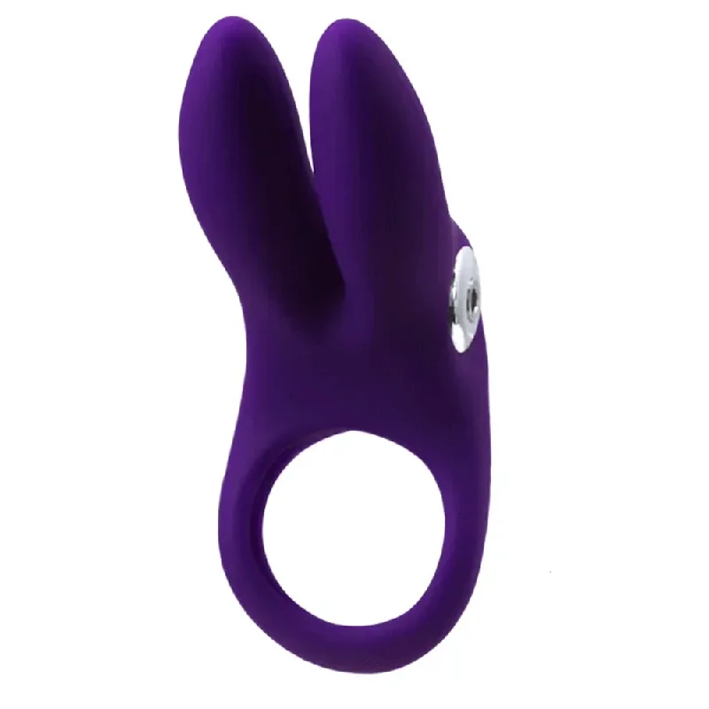 Sexy Bunny Rechargeable Vibrating C-Ring - Purple