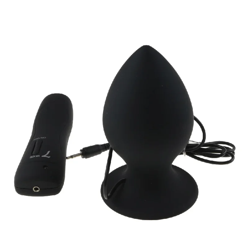 Super Big Vibrating Butt Plug Men Silicone 3.74 to 5.31" Long|/|