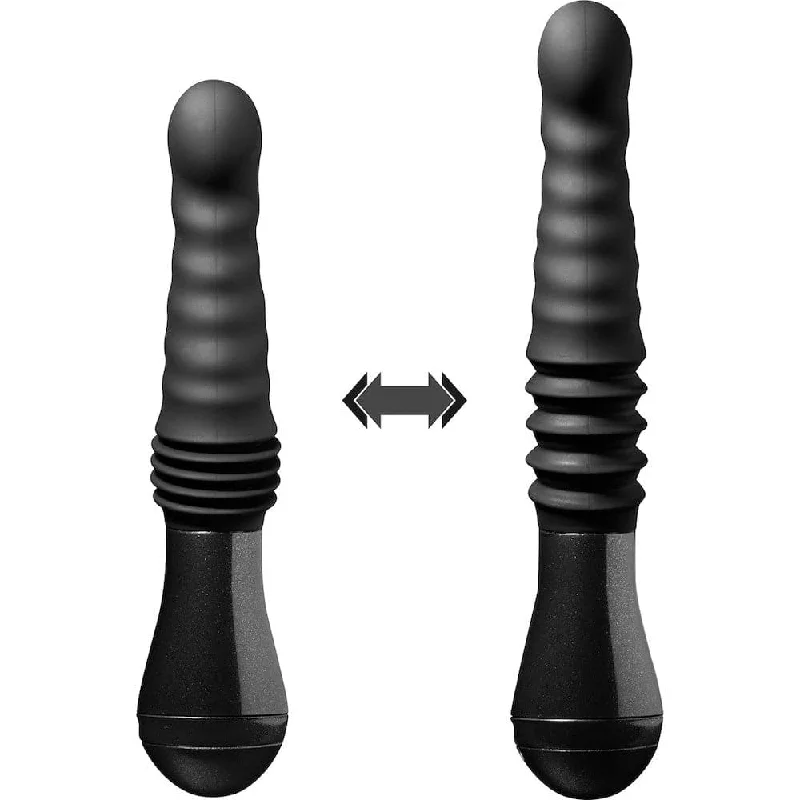 Temptasia Lazarus Thrusting Silicone Dildo - Black