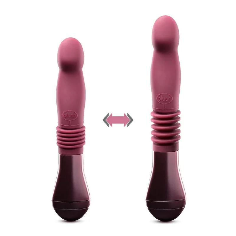 Temptasia Trixie Thrusting Silicone Dildo - Wine