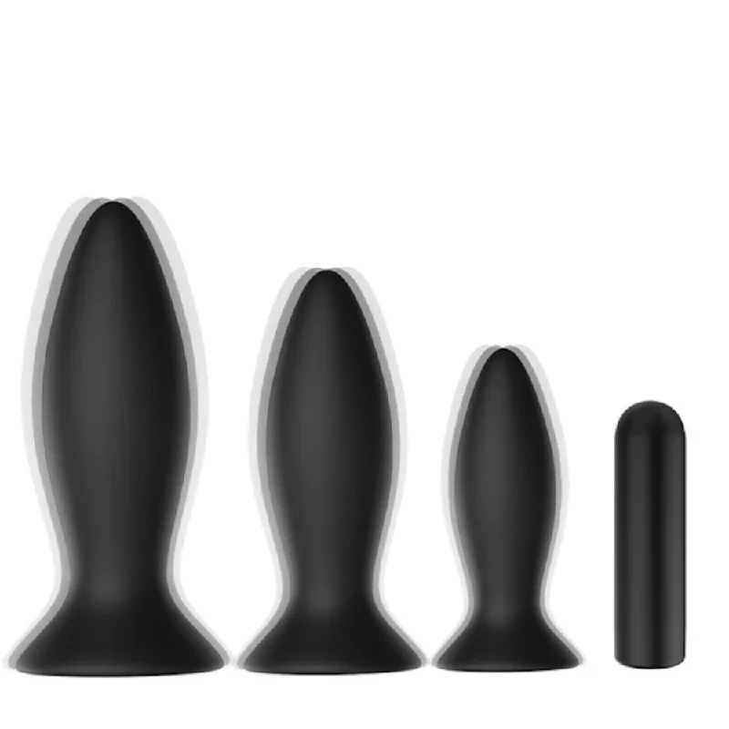 Silicone Vibrating Plug With Suction Cup 5pcs Training Set|/|