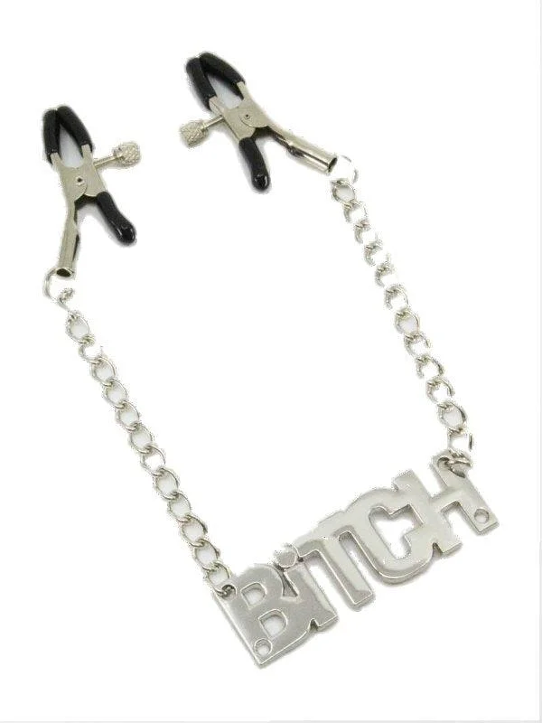 Chain Nipple Clamps Bitch