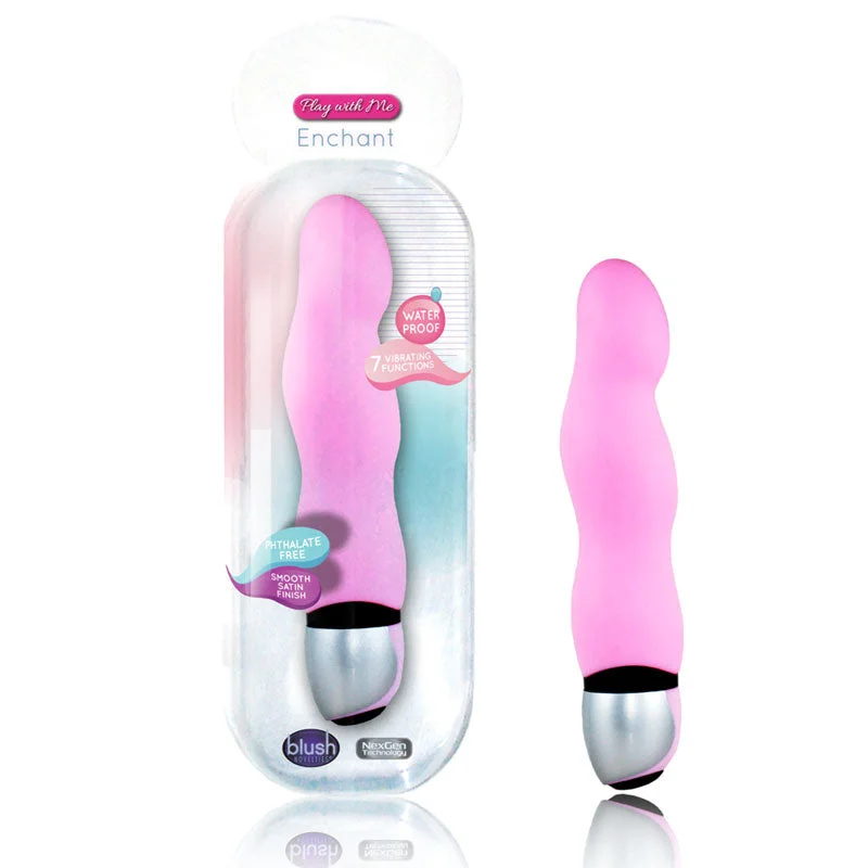 Blush Enchant 7X Rippled Waterproof Vibrator (Pink)