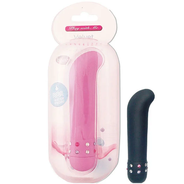 Blush Velvet G Spot Mini Vibrator Waterproof (Black)