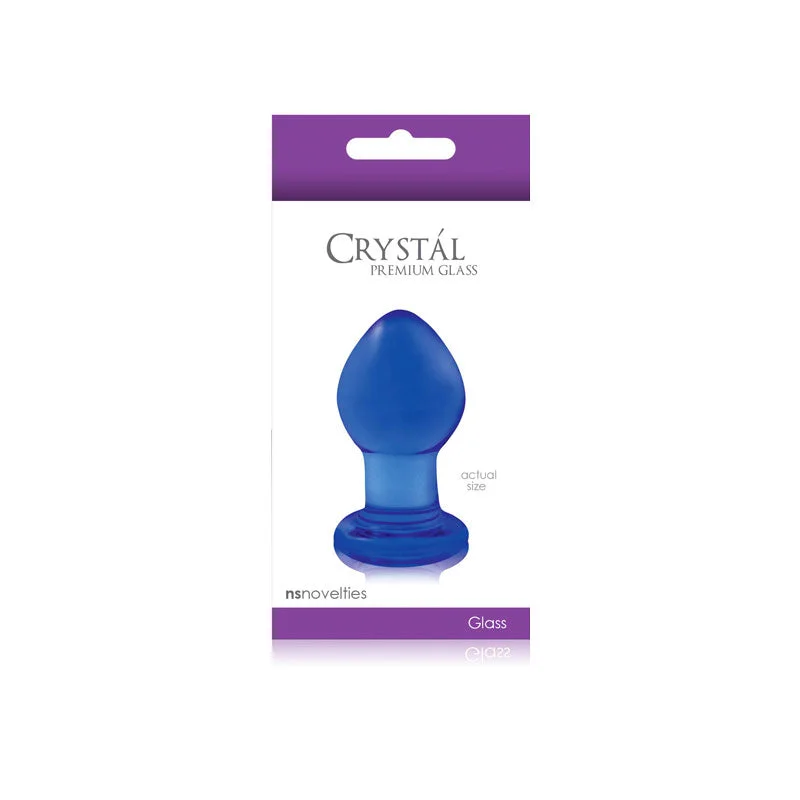 Crystal Small-Blue Glass Butt Plug