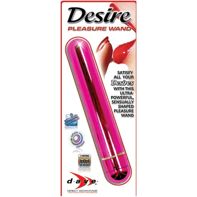 Desire Pleasure Wand Vibrator 8 Inches (Pink)