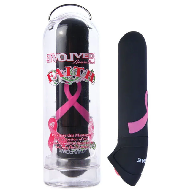 Evolved Faith Mini Vibrator (Black/Pink)