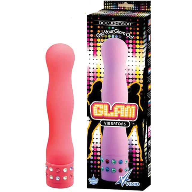 Glam Vibrator W/Crystals WP MS (Ruby)