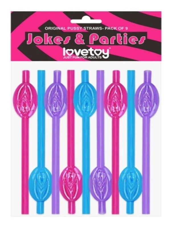 Lovetoy Pussy Straws Original 9 Pack