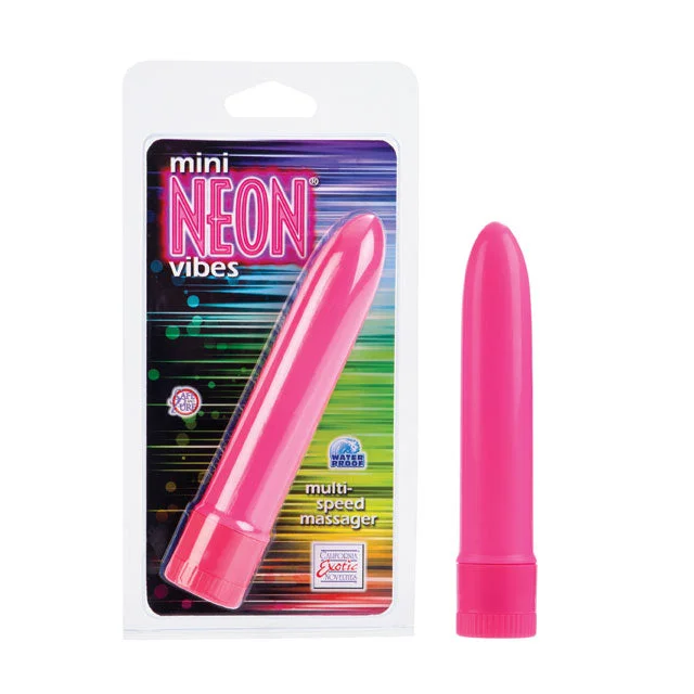 Mini Neon Multi Speed Vibrator Pink