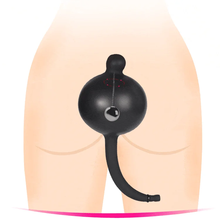 MRIMIN Inflatable Butt Plug with Detachable Needle & Anal Sex Toys for Man and Women