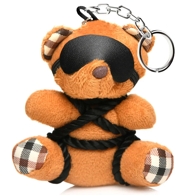 Rope Teddy Bear Keychain