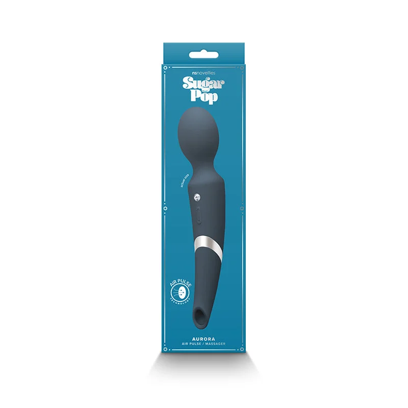 Sugar Pop Aurora Air Pulse and Wand Massager Blue