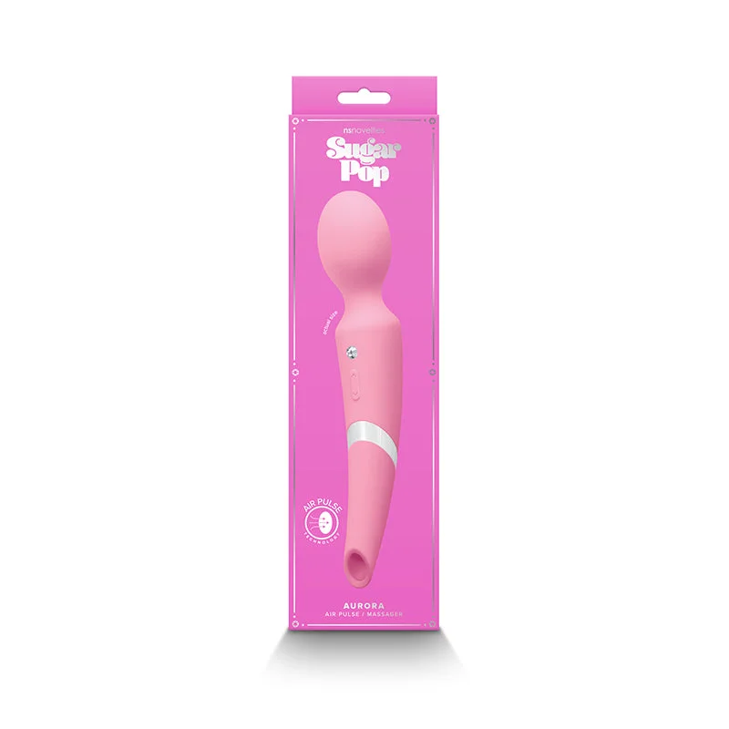 Sugar Pop Aurora Air Pulse and Wand Massager Pink