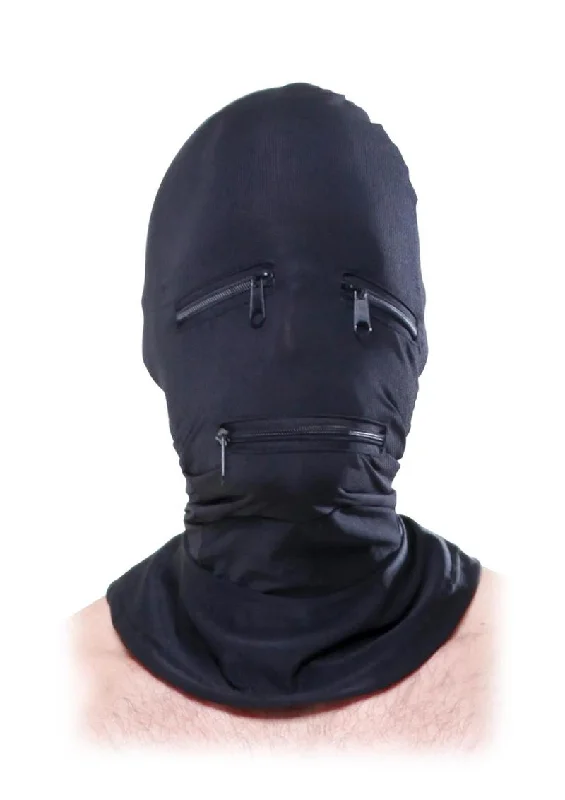 Fetish Fantasy Series Zipper Face Spandex Hood