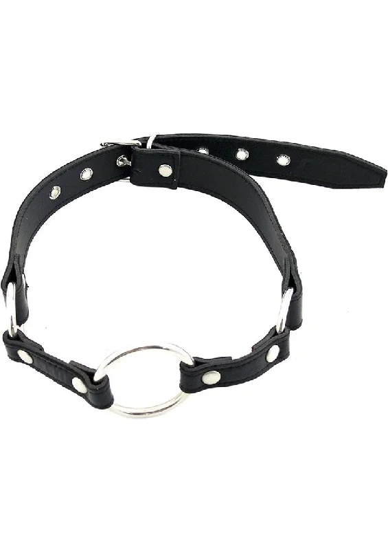 Rouge O Ring Leather Adjustable Mouth Gag