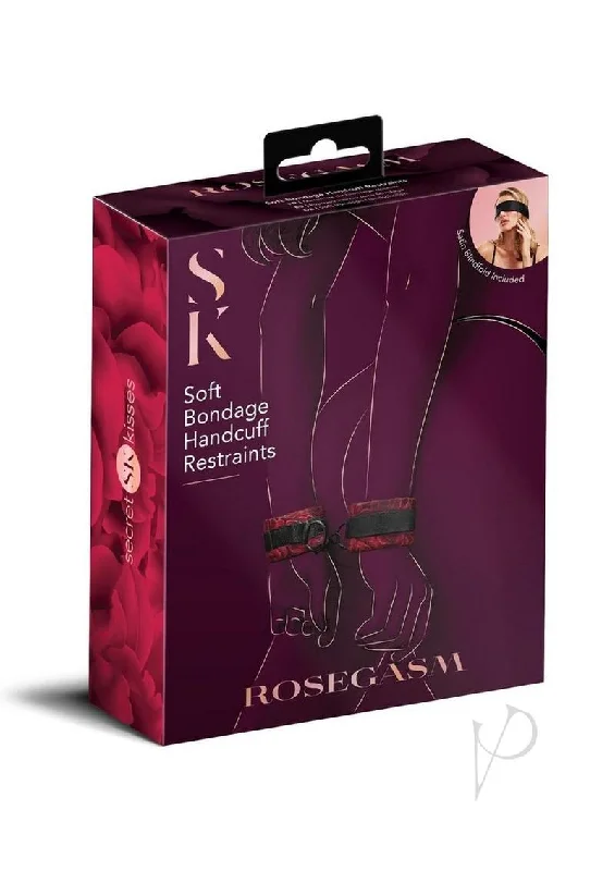 Sk Rosegasm Cuffs With Satin Blindfold