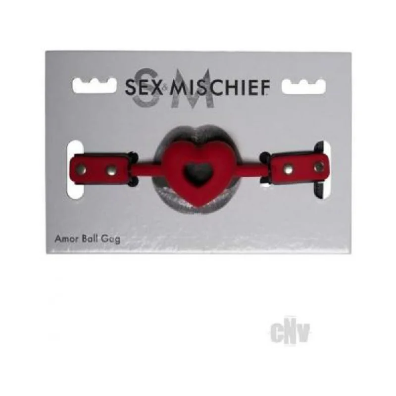 Sportsheets Sex & Mischief Amor Ball Gag Red