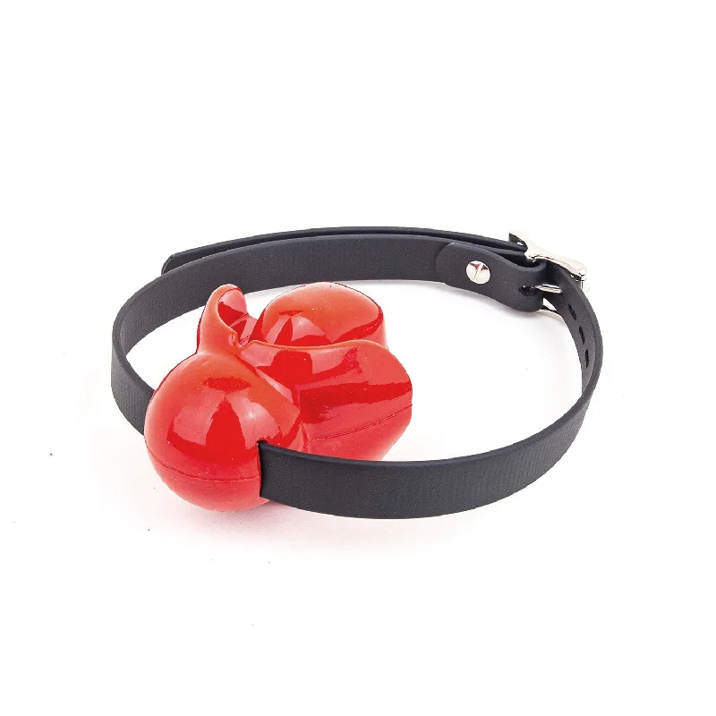 Silencilicone Ultra Restrictive Ball Gag with Leather Strap