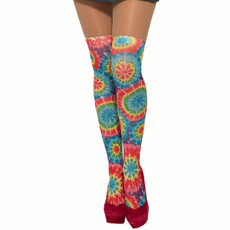 1960's Hippie Thigh High Stockings