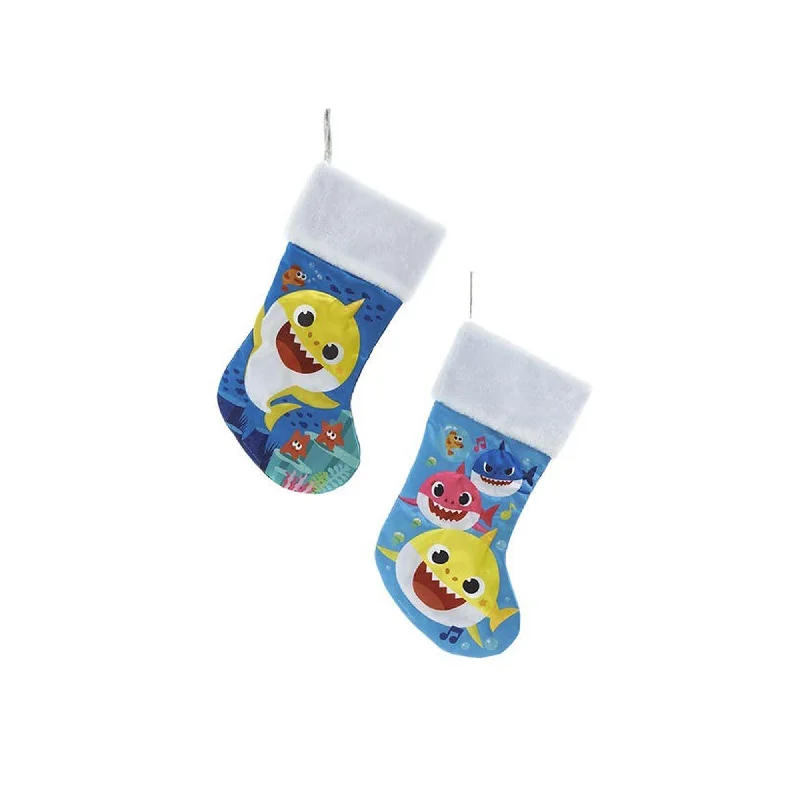 Baby Shark Christmas Stocking, 19 Inches, Assortment, 1 Count